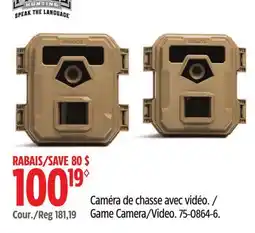 Canadian Tire Primos Game Camera/Video offer