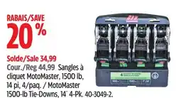 Canadian Tire MotoMaster 1500-lb Tie-Downs offer