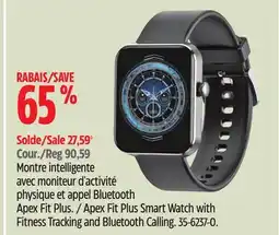 Canadian Tire Apex Fit Plus Smart Watch with Fitness Tracking and Bluetooth Calling offer
