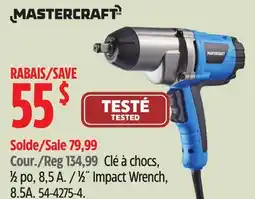 Canadian Tire Mastercraft 1⁄2˝ Impact Wrench, 8.5A offer