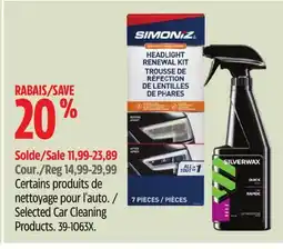 Canadian Tire Selected Car Cleaning Products offer