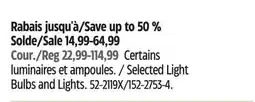 Canadian Tire NOMA Selected Light Bulbs and Lights offer