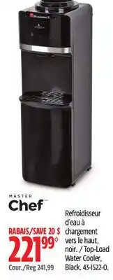Canadian Tire Master Chef Top-Load Water Cooler Black offer