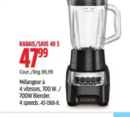 Canadian Tire 700W Blender. 4 speeds offer