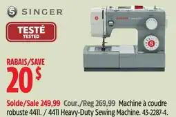 Canadian Tire Singer 4411 Heavy-Duty Sewing Machine offer