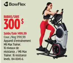 Canadian Tire Bowflex M6 Max Trainer offer