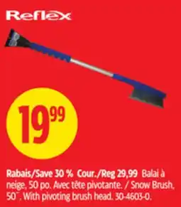 Canadian Tire Reflex Snow Brush, 50˝. With pivoting brush head offer