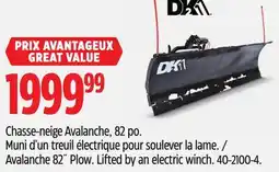 Canadian Tire Detail K2 Avalanche 82˝ Plow. Lifted by an electric winch offer