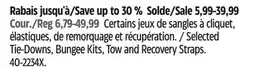 Canadian Tire Certified Selected Tie-Downs, Bungee Kits offer