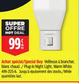 Canadian Tire Globe Plug-in Night Light, Warm White offer