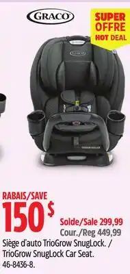 Canadian Tire Graco TrioGrow SnugLock Car Seat offer
