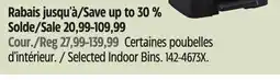 Canadian Tire type A Selected Indoor Bins offer