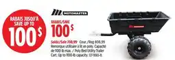 Canadian Tire Motomaster Poly Bed Utility Trailer Cart offer