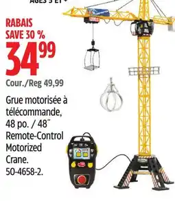 Canadian Tire Dickie 48˝ Remote-Control Motorized Crane offer