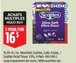 Canadian Tire Scotties Facial Tissue, 3-Ply, 4-Pack offer