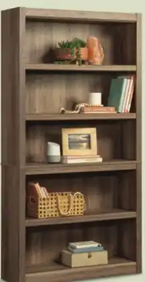 Canadian Tire Sauder Salted Oak 5-Shelf Bookcase offer