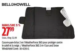 Canadian Tire Bell & Howell WeatherForce 360 2-in-1 Sun and Snow Windshield Cover offer