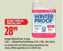 Canadian Tire WinterProof Antifreeze 4-Pk offer