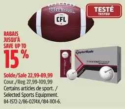 Canadian Tire Wilson Selected Sports Equipment offer