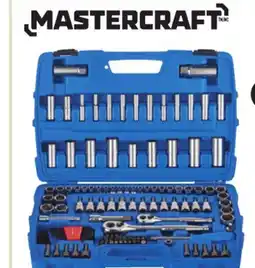 Canadian Tire Mastercraft 128-Pc Socket Set. 1⁄4 and 3⁄8˝ drive sizes. Lifetime warranty. Details in store offer