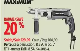 Canadian Tire MAXIMUM 1⁄2˝ Hammer Drill offer