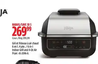 Canadian Tire Ninja 6-in-1 Indoor Grill and 4-Qt Air Fryer offer
