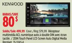 Canadian Tire Kenwood 2DIN Touch Panel LCD Screen Auto Digital Media Receiver offer