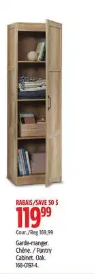 Canadian Tire Sauder Pantry Cabinet. Oak offer