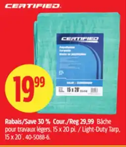 Canadian Tire CERTIFIED Light-Duty Tarp offer