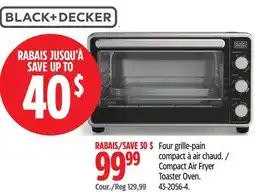 Canadian Tire Black + Decker Compact Air Fryer Toaster Oven offer