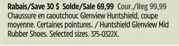 Canadian Tire Huntshield Glenview Mid Rubber Shoes offer