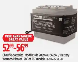 Canadian Tire Battery Warmer/Blanket offer