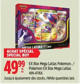 Canadian Tire Pokemon EX Box Mega Latias offer