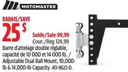 Canadian Tire MOTOMASTER Adjustable Dual Ball Mount offer