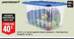 Canadian Tire MASTERCRAFT Clear Heavy-Duty Storage Bin offer