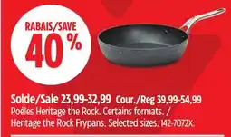 Canadian Tire Heritage the Rock Frypans offer