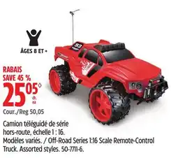 Canadian Tire Off-Road Series 1:16 Scale Remote-Control Truck Assorted styles offer