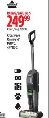 Canadian Tire Bissell Crosswave OmniFind PetPro offer