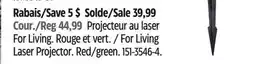 Canadian Tire For Living Laser Projector. Red/green offer