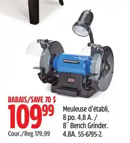Canadian Tire Mastercraft 8ห Bench Grinder. 4.8A offer
