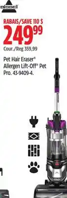 Canadian Tire BISSELL Pet Hair Eraser Allergen Lift-Off Pet Pro offer