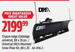 Canadian Tire Detail K2 Universal Hitch-Mounted Snow Plow Kit offer