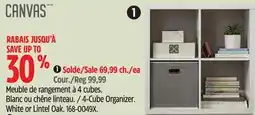 Canadian Tire Canvas 4-Cube Organizer offer