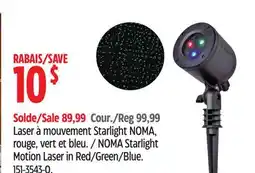 Canadian Tire NOMA Starlight Motion Laser in Red/Green/Blue offer