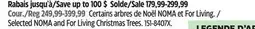 Canadian Tire For Living Selected NOMA and For Living Christmas Trees offer