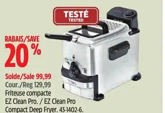 Canadian Tire T-fal EZ Clean Pro Compact Deep Fryer offer