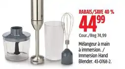 Canadian Tire Vida by PADERNO Immersion Hand Blender offer