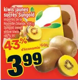 Super C kiwis jaunes sucrés Sungold | Sungold sweet yellow kiwis offer