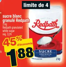 Super C sucre blanc granulé Redpath | Redpath granulated white sugar offer