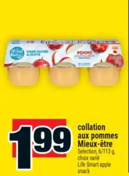 Super C collation aux pommes Mieux‑être | Life Smart apple snack offer
